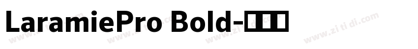 LaramiePro Bold字体转换